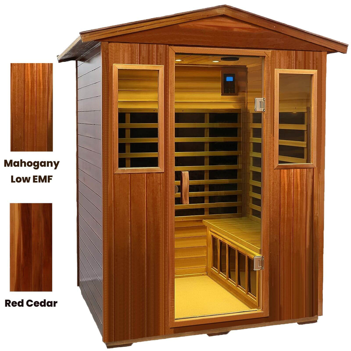 Wearwell904VT 4 Person Outdoor UltraLow EMF Infrared Sauna in