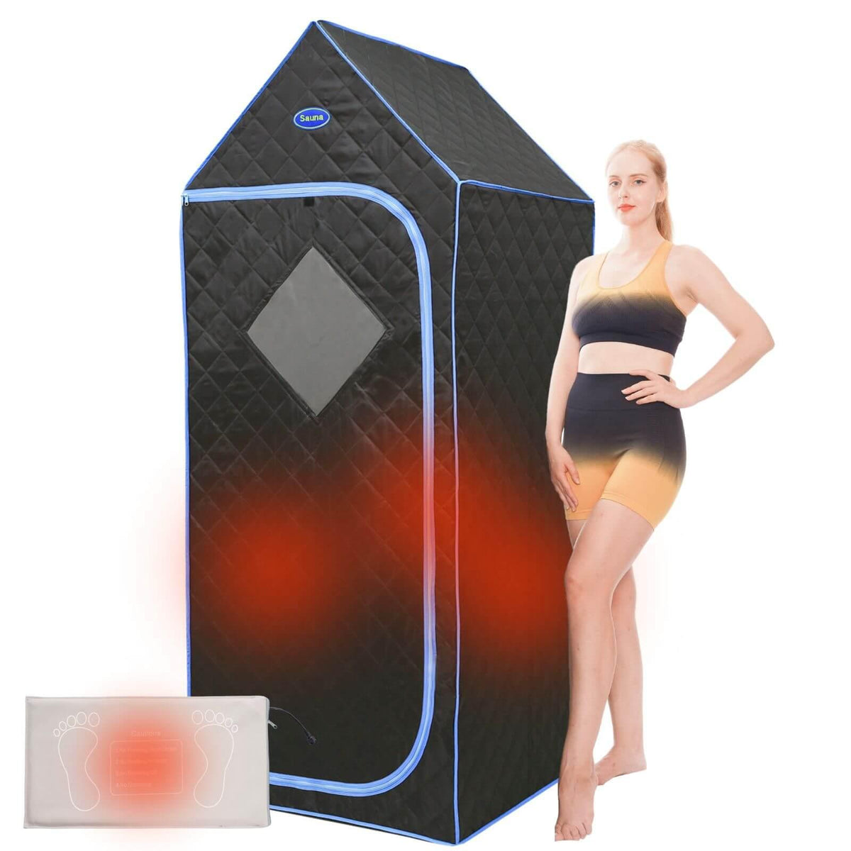 ZONEMEL Full Size Sauna,Portable Far Infrared Sauna Tent - View #6