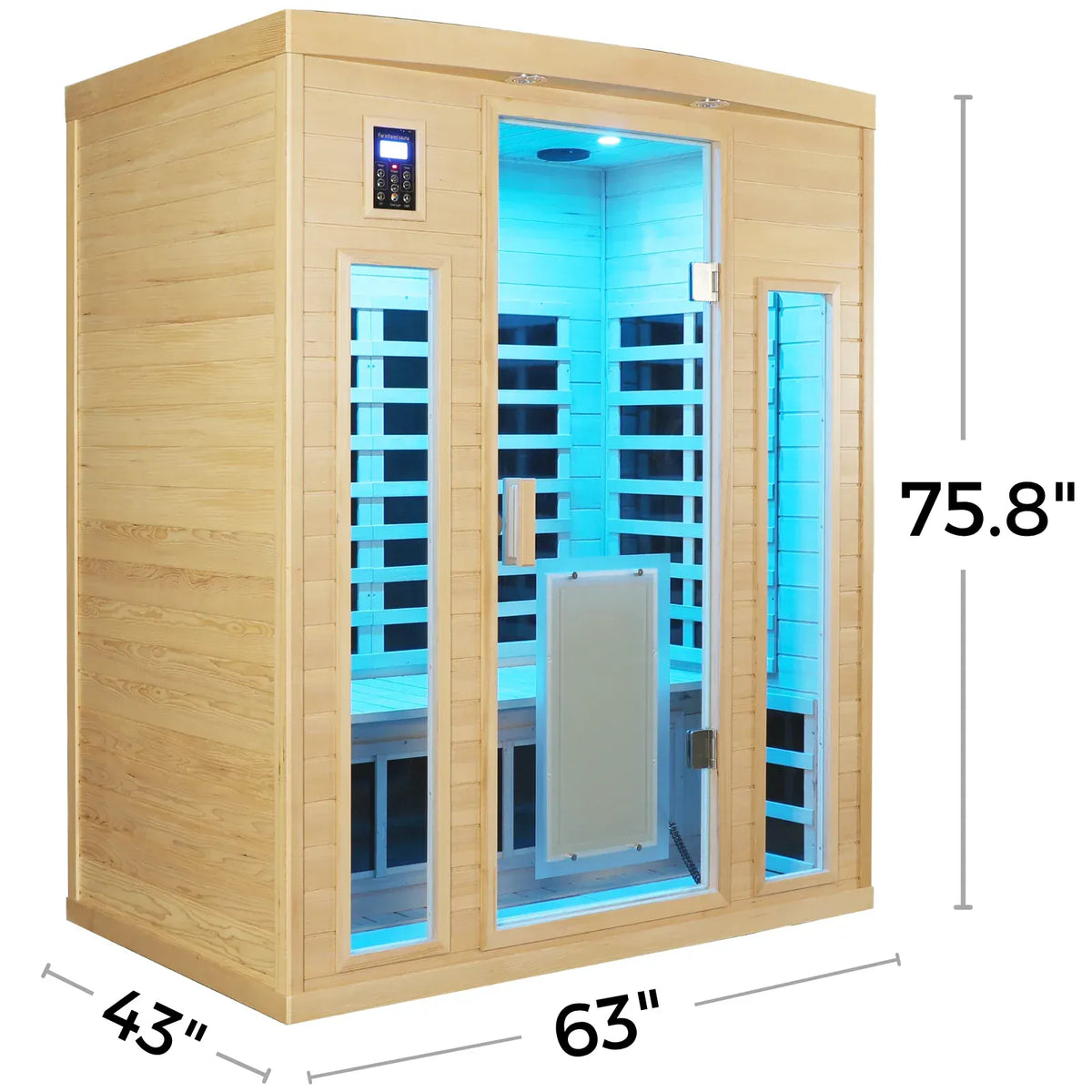 Maxwell-903BH 3 Person Low EMF Far Infrared Sauna – SalusHEAT