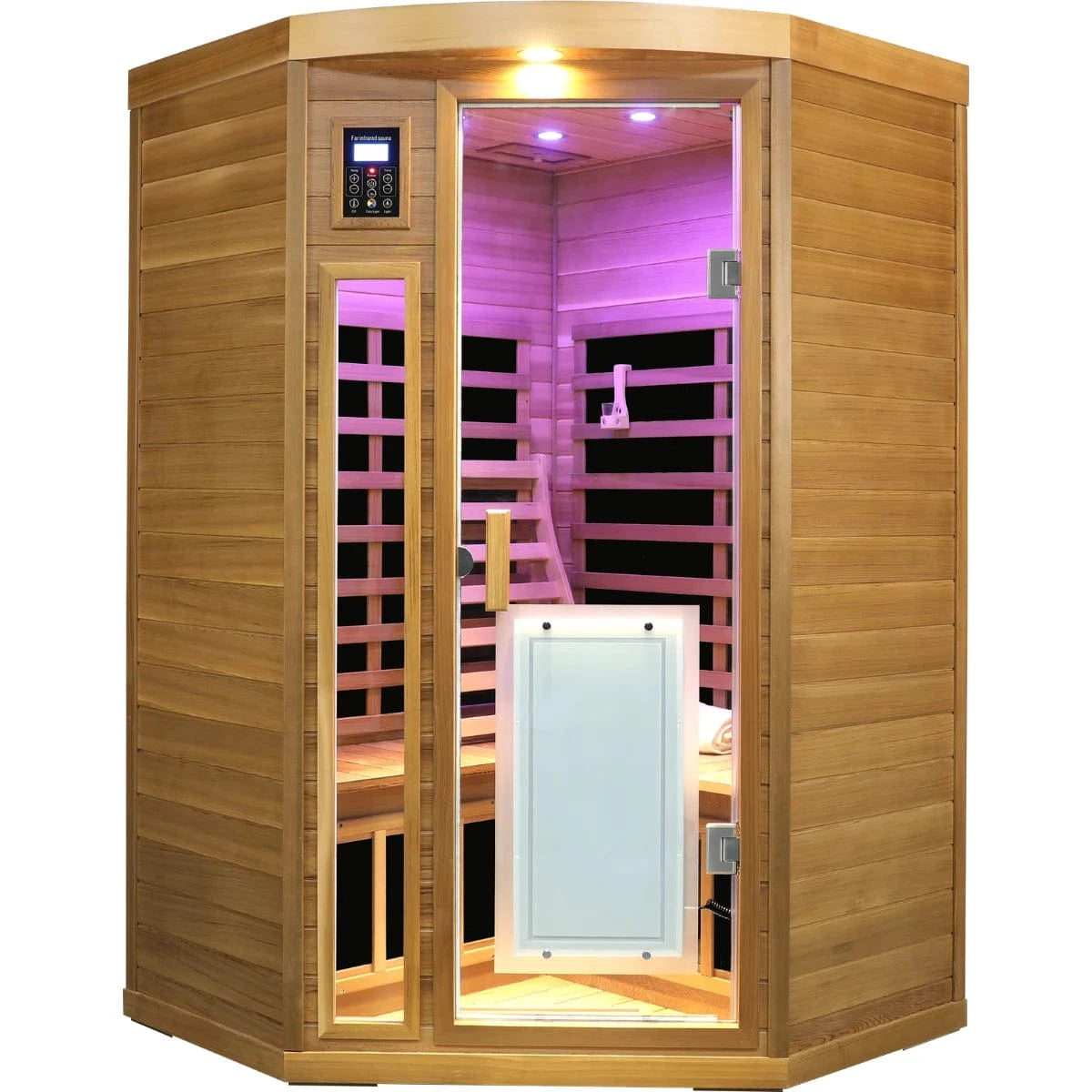 Maxwell-907BH Corner 2 Person Low EMF Infrared Sauna