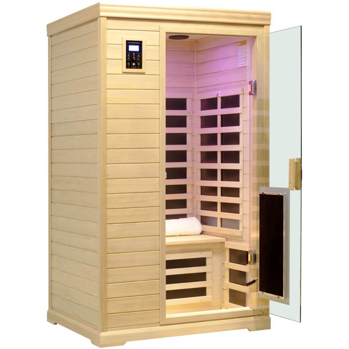 Purity-902CH 2 Person Infrared Sauna – SalusHEAT Saunas Direct