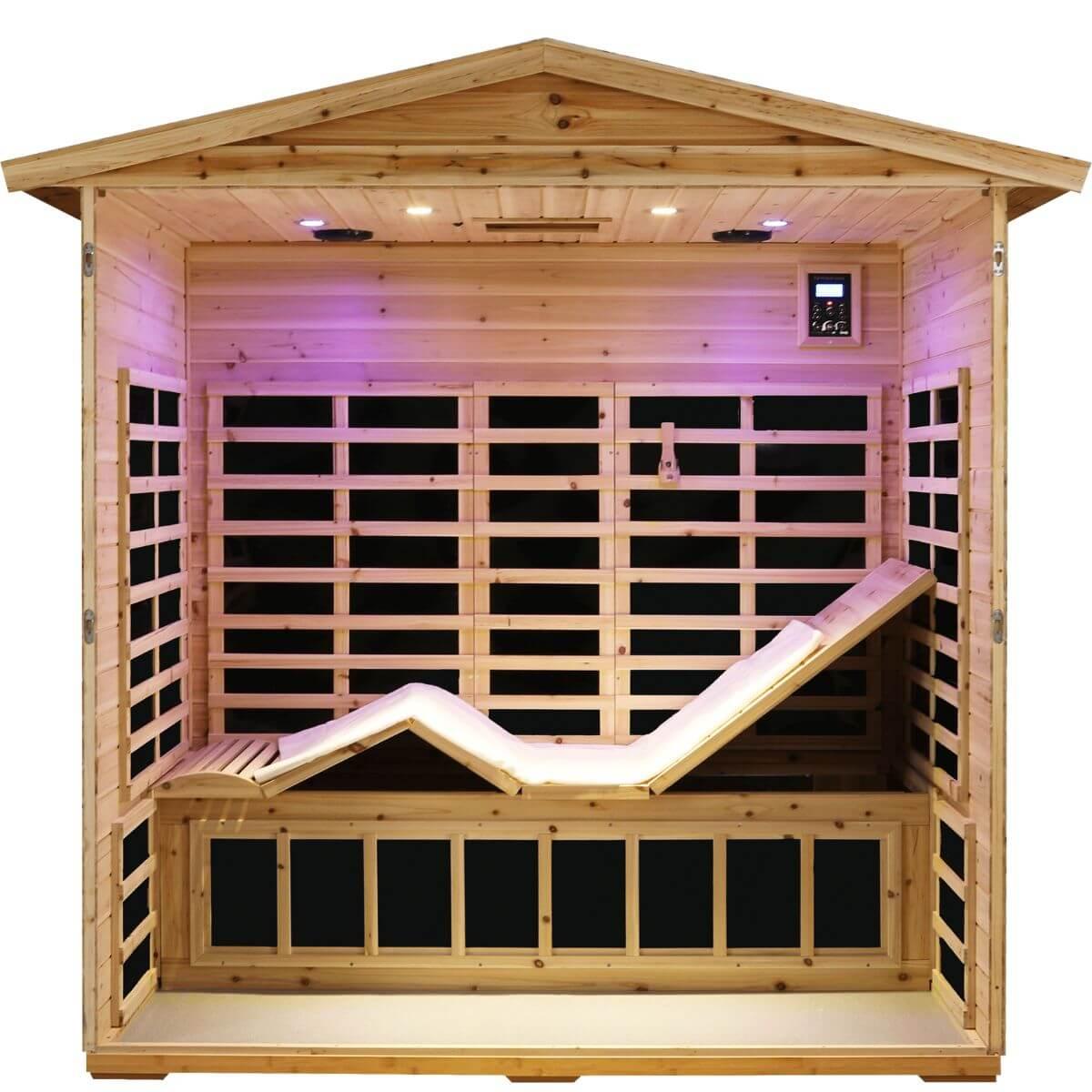 NATS 　SUNSEA Versa-903VS 3 Person Outdoor Full Spectrum Infrared Sauna