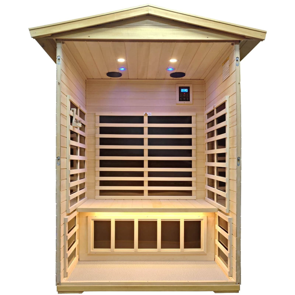 Sold Out Garner902VB 2 Person Outdoor Infrared Sauna in Basswood