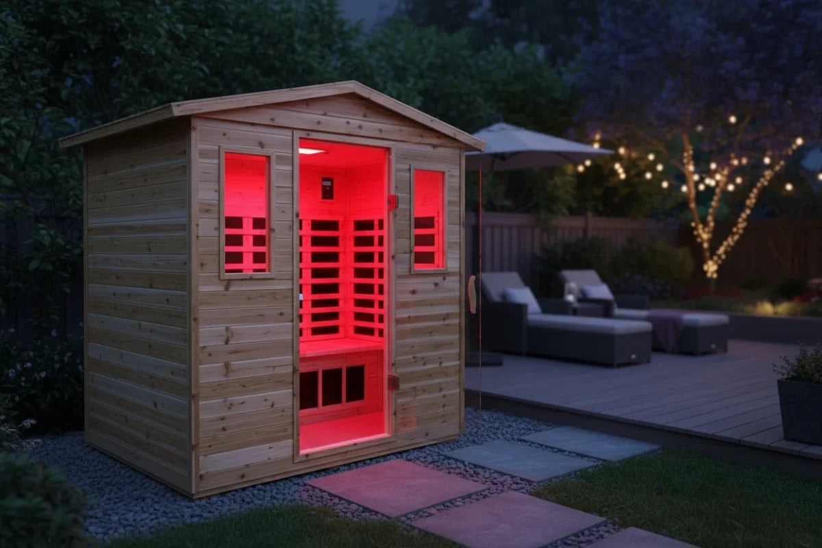 Outdoor Sauna With Red Light: What It Actually Does (And How to Use It)