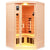 Mix-907BLH 2 Person Corner Ceramic & Carbon Infrared Sauna In Hemlock | End of Winter Sale | High-Temp