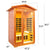 Wearwell-902VT 2 Person Outdoor Ultra-Low EMF Infrared Sauna in Mahogany | Free Shipping Code: EW2PFS | Incredibly Strong | Clearance Sale