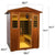 Wearwell-904VT 4 Person Outdoor Ultra-Low EMF Infrared Sauna in Mahogany | Free Shipping Code: EW4PFS | Incredibly Strong