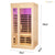 Ample-901PH 1-2 Person Infrared Sauna in Hemlock | End of Winter Sale | Plus Size + App Remote