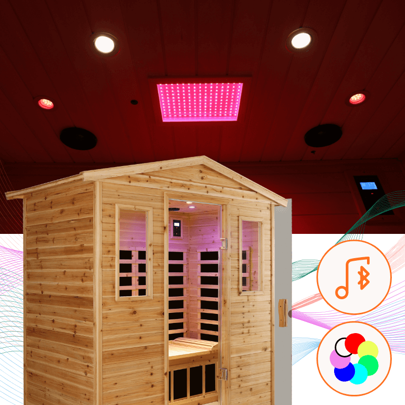 Versa-903VS 3 Person Outdoor Full Spectrum Infrared Sauna