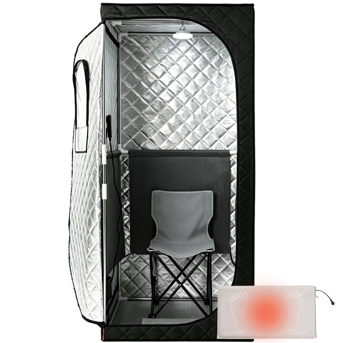 emf tent Airy-602FPD Plus-size Portable Ultra-Low EMF Far Infrared Sauna Tent