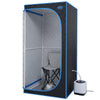 SalusHeat Airy-602SP Plus-size Portable Steam Sauna Tent 31.5in x 62.2in x 31.5in / LightSkyBlue