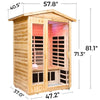 SalusHeat Garner-902VS 2 Person Outdoor Infrared Sauna