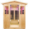 SalusHeat Garner-904VS 4 Person Outdoor Infrared Sauna Basswood