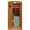 SalusHeat Maxwell-901BH 1 Person Low EMF Infrared Sauna Red Cedar