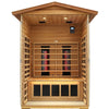 SalusHeat Mix-902VTD 2 Person Outdoor High Temp Infrared Sauna in Mahogany