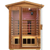 SalusHeat Mix-902VTD 2 Person Outdoor High Temp Infrared Sauna in Mahogany