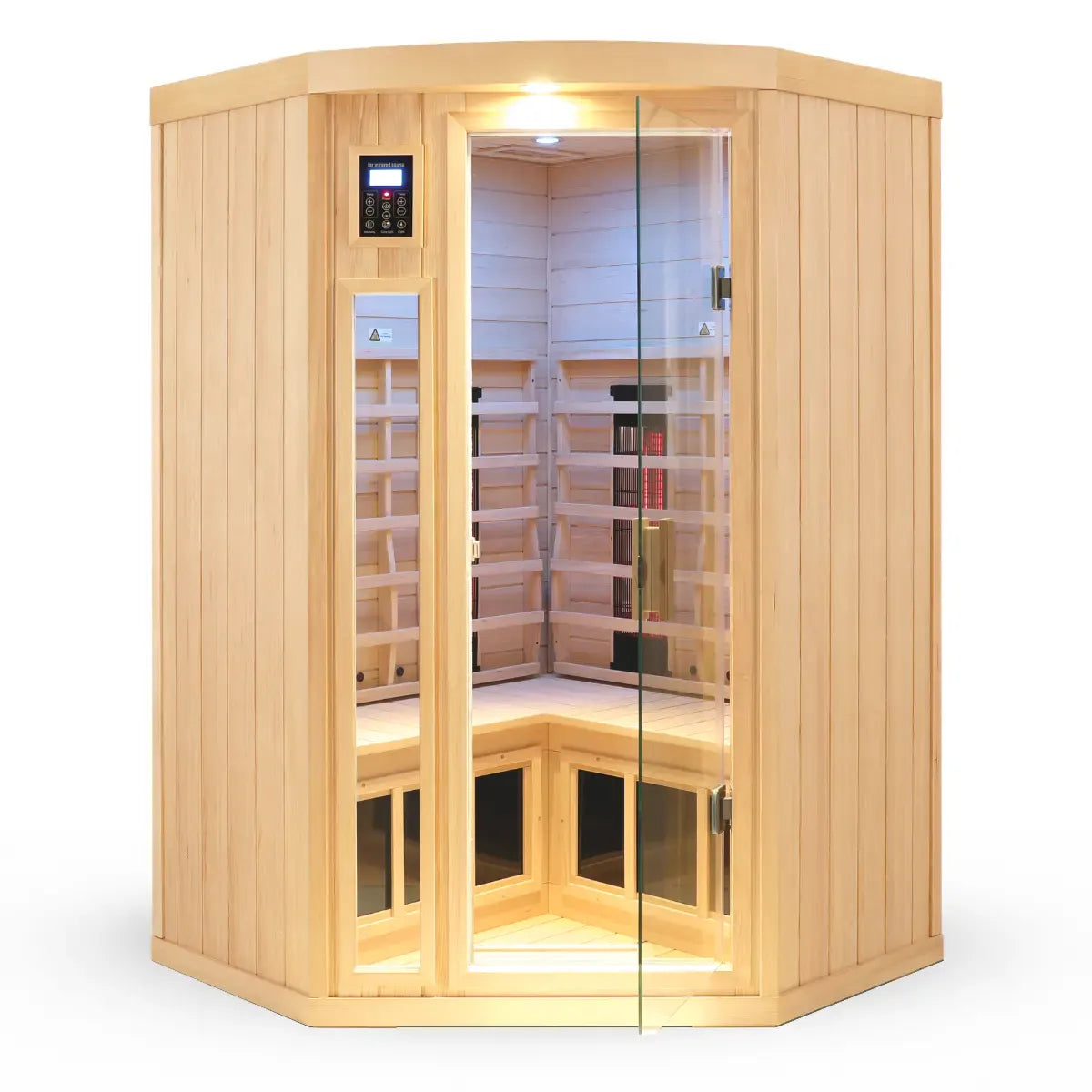 Mix-907BHD 2 Person Corner Far & Near Infrared Sauna – SalusHEAT