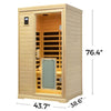 SalusHeat Purity-902CH 2 Person Infrared Sauna