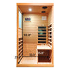 SalusHeat Purity-909MH 1 Person Side Door Infrared Sauna