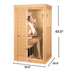 SalusHeat Purity-909MH 1 Person Side Door Infrared Sauna