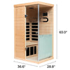 SalusHeat Purity-909SH 1 Person Side Door Infrared Sauna