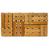 SalusHeat Redwood/Red Cedar Interlocking Flooring Tiles (Set of 10) Red Cedar Thickened (Natural Color Difference) / Checker Pattern C