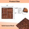 SalusHeat Solid Wood Interlocking Flooring Tiles (Set of 10)