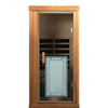 SalusHeat Sublime-906MR 1-Person Infrared Sauna in Red Cedar