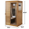 SalusHeat Sublime-909MRR 1 Person Side Door Infrared Sauna