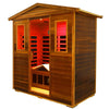 SalusHeat Versa-903VR/T 3 Person Outdoor Full Spectrum Infrared Sauna Reclining