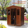 SalusHeat Versa-903VR/T 3 Person Outdoor Full Spectrum Infrared Sauna Reclining