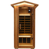 SalusHeat Wearwell-901VR 1 Person Outdoor Low EMF Infrared Sauna in Red Cedar