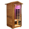 SalusHeat Wearwell-901VR 1 Person Outdoor Low EMF Infrared Sauna in Red Cedar