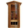 SalusHeat Wearwell-901VT 1 Person Outdoor Low EMF Infrared Sauna in Mahogany