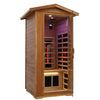 SalusHeat Wearwell-901VT 1 Person Outdoor Low EMF Infrared Sauna in Mahogany
