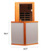 SalusHeat Wearwell-901VT 1 Person Outdoor Low EMF Infrared Sauna in Mahogany