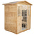 Garner-904VS 4 Person Outdoor Infrared Sauna in Fir | End of Winter Sale | High Power, Rich Space