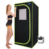 SalusHeat Airy-602SP Plus-size Portable Steam Sauna Tent 31.5in x 68.9in x 31.5in / LightGreen