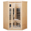 SalusHeat Maxwell-907BH Corner 2 Person Low EMF Infrared Sauna Purity Standard Heaters